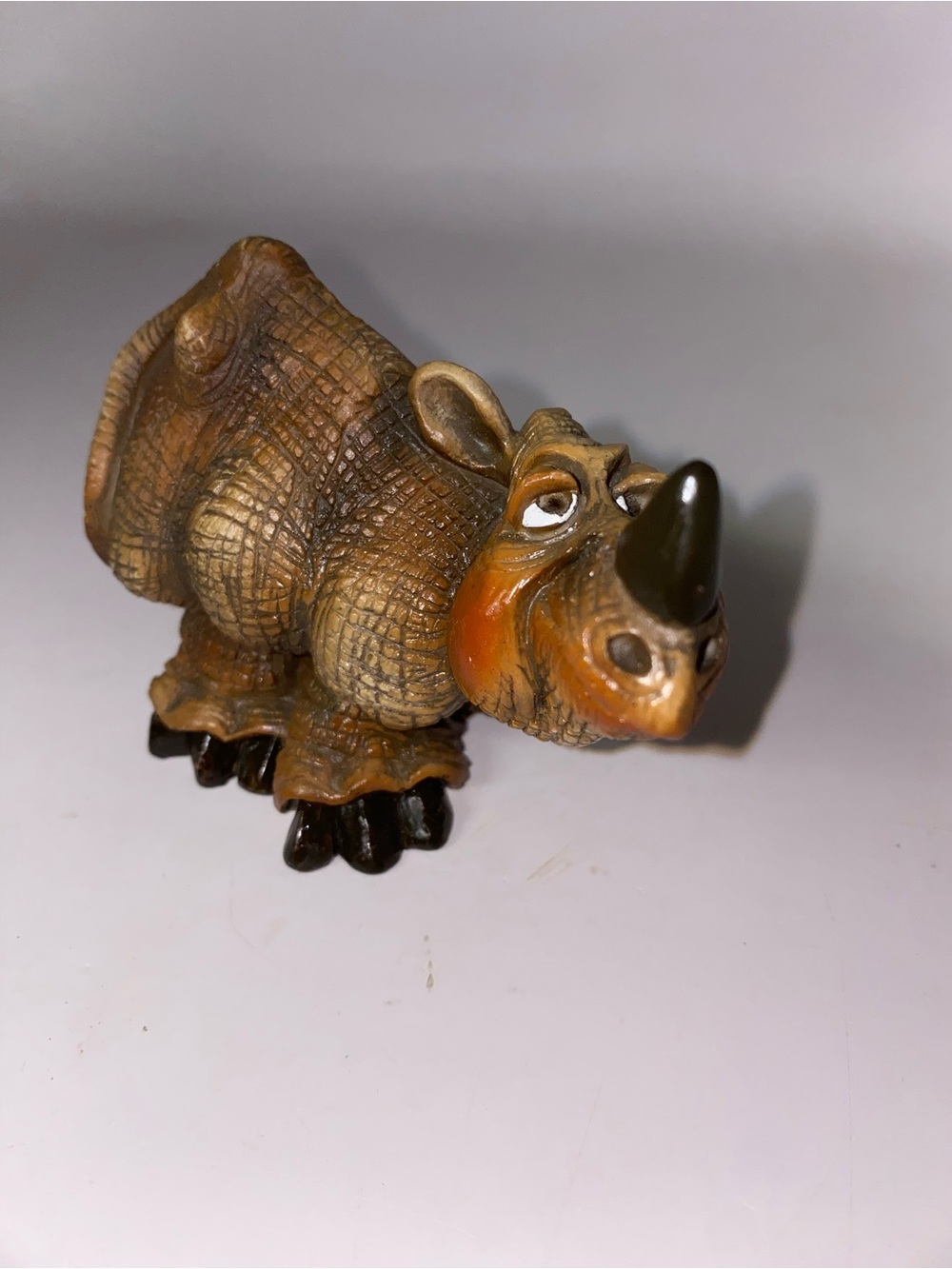 Vintage John Raya Rhino Figurine